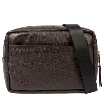 Сумка cross-body чоловіча із шкіри Коричнева SKL-039 фото