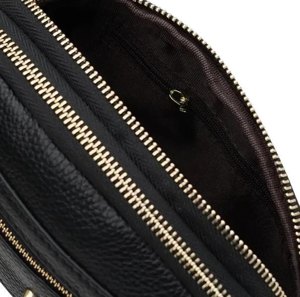 Жіноча сумка Borsa із екошкіри K11670 Чорна K11670-1 фото Жіноча сумка Borsa із екошкіри K11670 Чорна K11670-1 фото