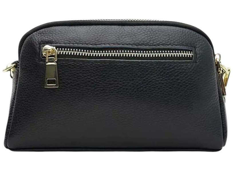 Жіноча сумка Borsa із екошкіри K11670 Чорна K11670-1 фото Жіноча сумка Borsa із екошкіри K11670 Чорна K11670-1 фото