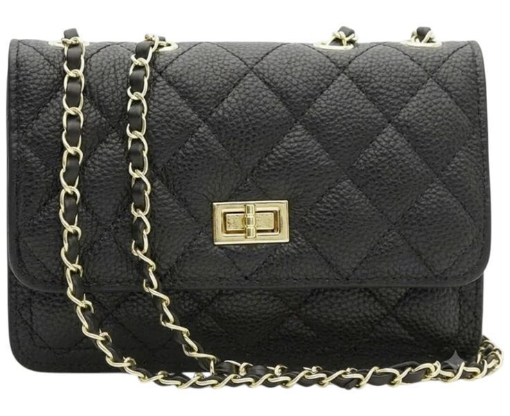 Сумка жіноча із екошкіри Borsa на плече K11512 Чорна K11512 фото Сумка жіноча із екошкіри Borsa на плече K11512 Чорна K11512 фото